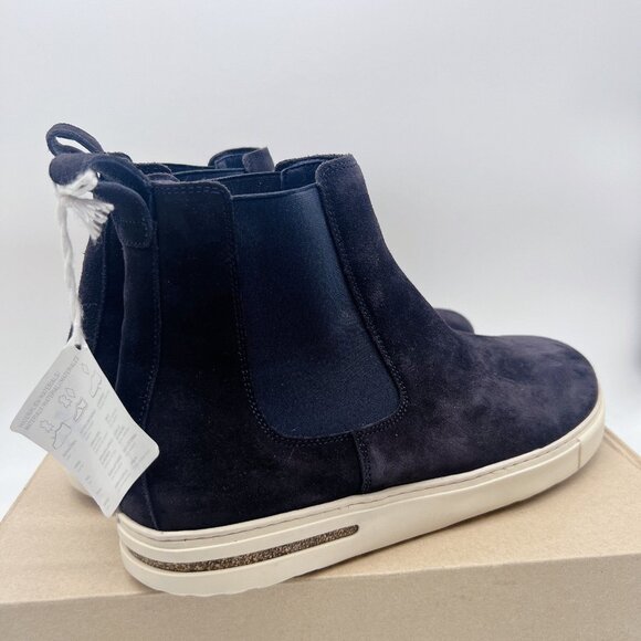 Birkenstock Bend Chelsea Men’s Boots Navy Blue Suede Leather Pull On EU 44 US 11 - Picture 6 of 13